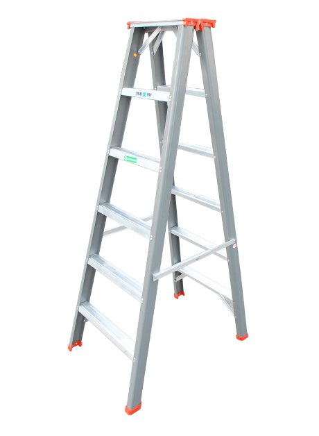 Aluminium Double Sided Heavy Duty Ladder – 6 Steps (KH-D0206)