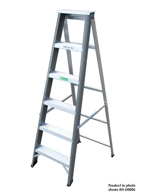Aluminium Single Sided Heavy Duty Ladder – 8 Steps (KH-D0008)