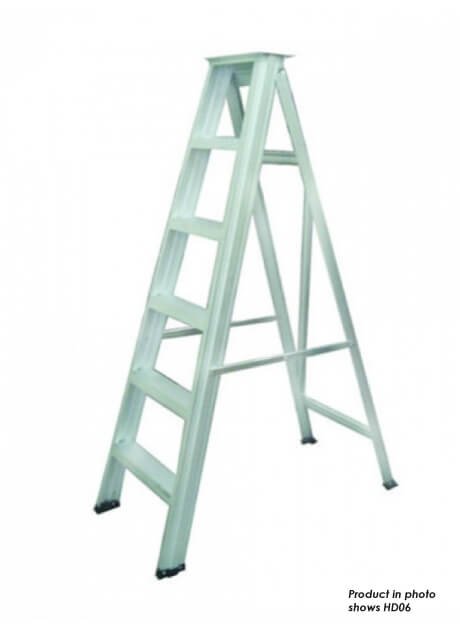 Aluminium Heavy Duty Single Sided Ladder – 12 Steps (HD12)