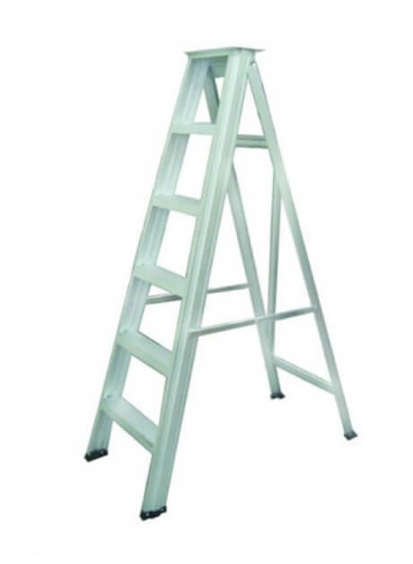 Aluminium Heavy Duty Single Sided Ladder – 6 Steps (HD06)