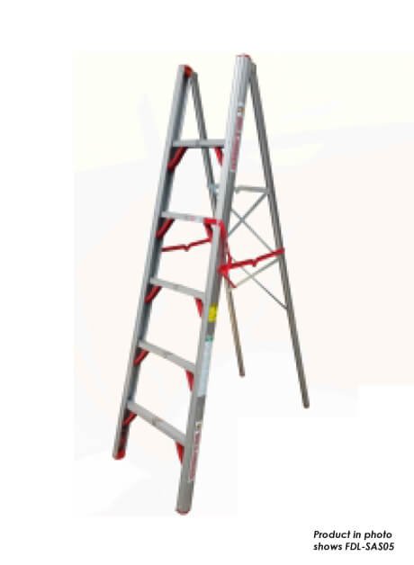 Aluminium Single Sided Folding Step Ladder 4 Steps (FDL-SAS04)