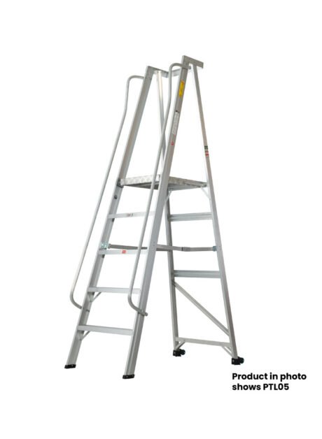 Aluminium Platform Trolley Ladder – 03 Step (PTL03)