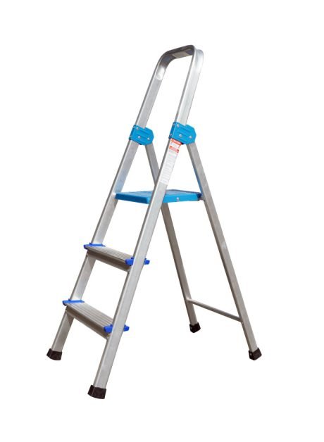 Aluminium Queen Ladder with Handrail 3 Steps (QL03)