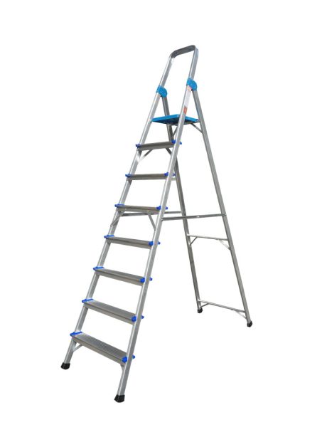 Aluminium Queen Ladder with Handrail 8 Steps (QL08)